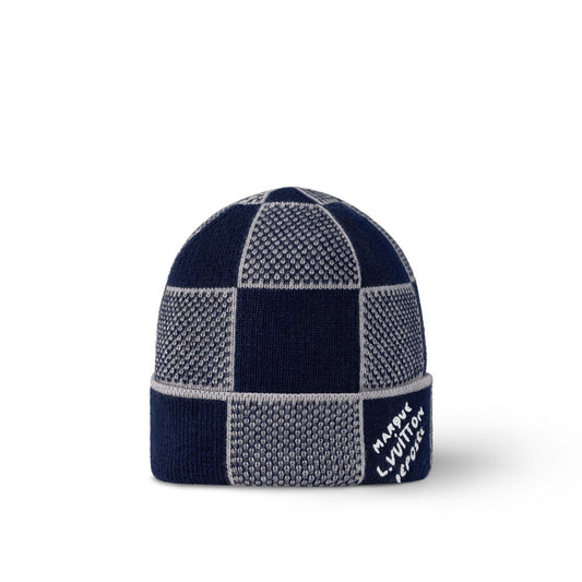 Damier Knitted Beanie