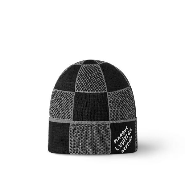 Damier Knitted Beanie
