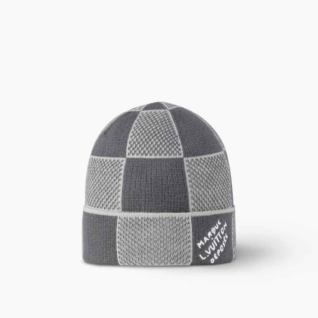 Damier Knitted Beanie